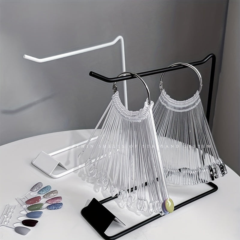 Set of 2 Modern Metal Jewelry Display Stands for Lipsticks, Keychains, and Necklaces
