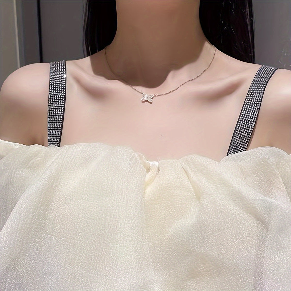 Adjustable Rhinestone Bra Straps for Women Lingerie and Underwear Accessories