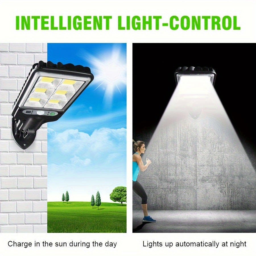 Outdoor Solar Wall Lights with Motion Sensor 3 Lighting Modes for Garden Yard Fence Pathway 1-6 Pack