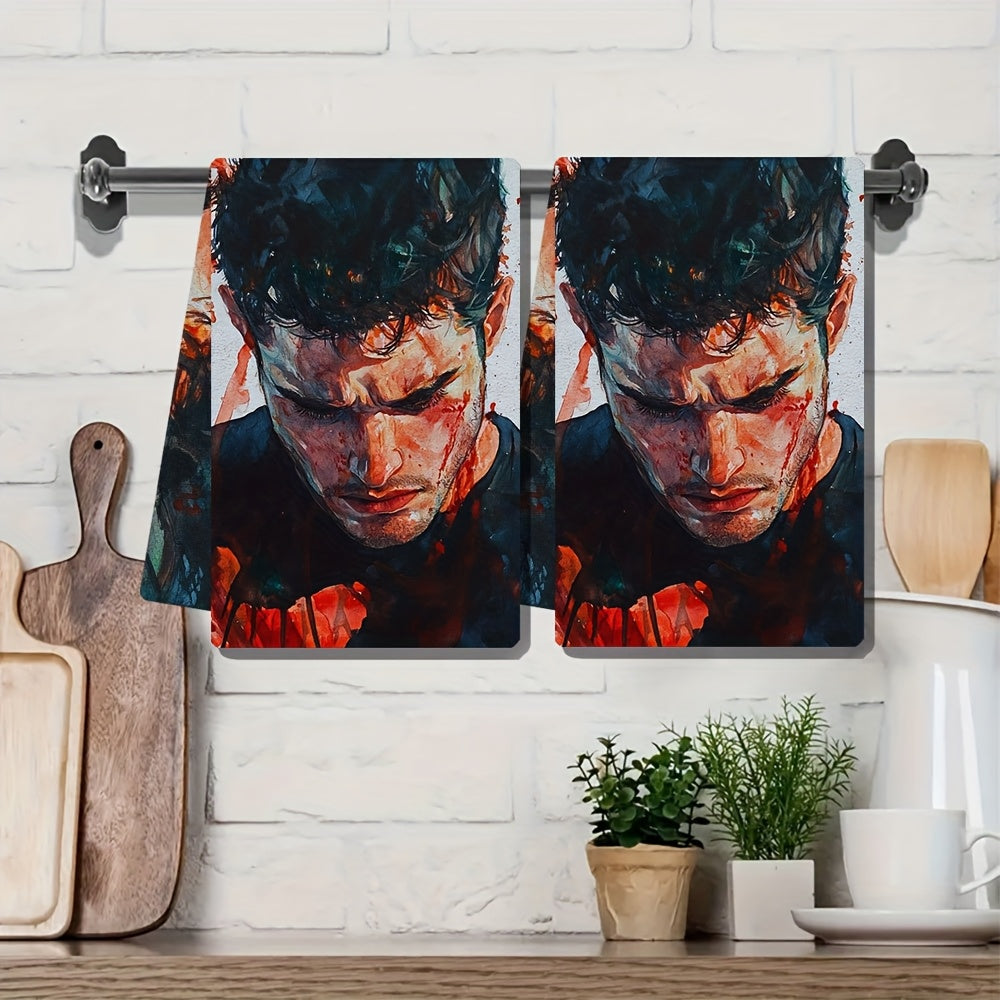Ultra-Soft oshxona sochiqlari to'plami 40x60cm so'radigan qirg'oq dekorasi idish qo'l sochiqlari