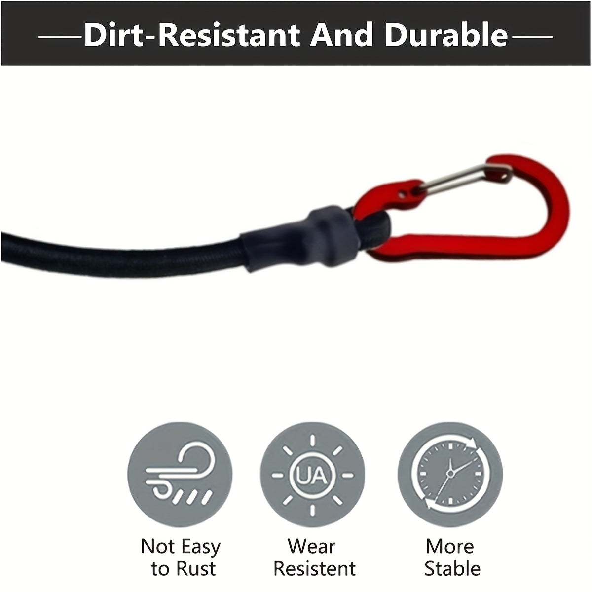 Uniseks elastik ipli bog'lamli kamar kayak qilish, velosipedda yurish, lager uchun 60cm