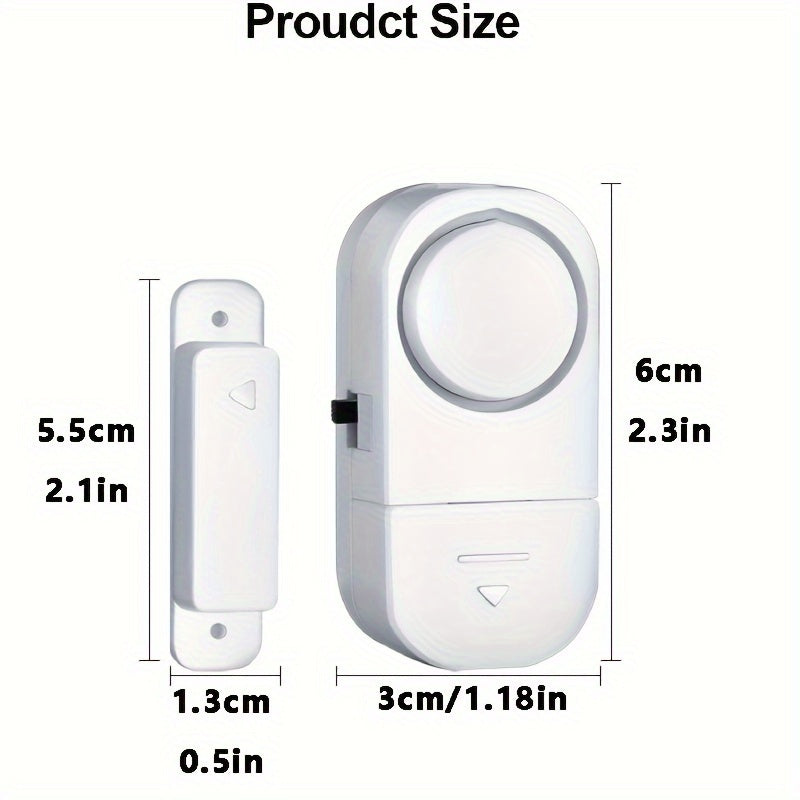 Wireless Door Window Alarm System with 95dB Loud Siren for Home Security and Pool Safety
