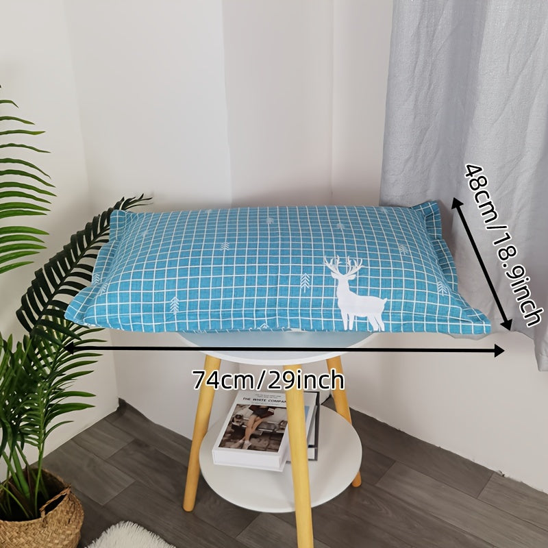 Superfine Fiber Pillowcases Set of 2 with Floral Designs, Easy to Clean, Airy