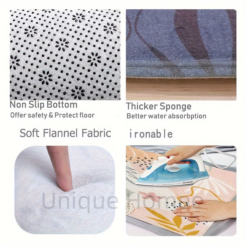 Flannel Racing Flag Mat Non-Slip Checkered Design 1.1cm Thick for Living Room Bedroom