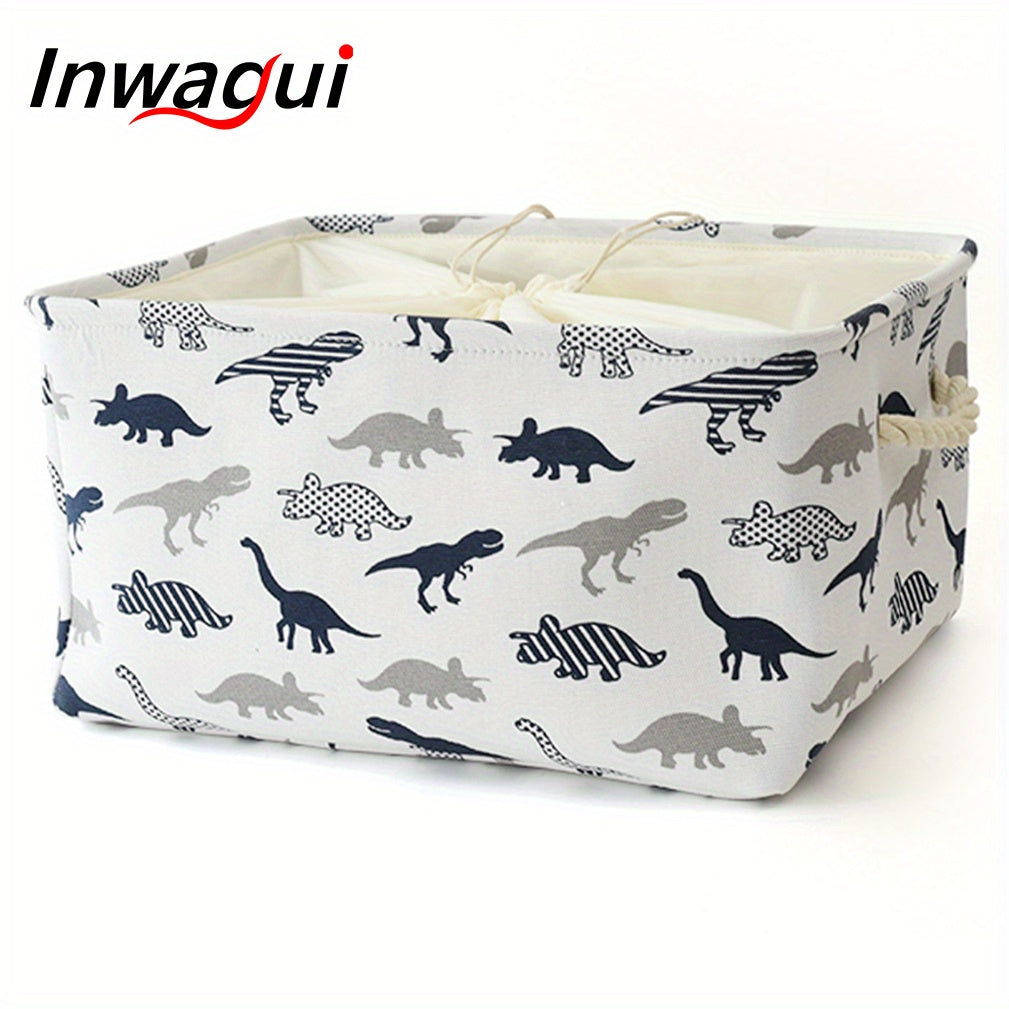 Cesta de almacenamiento de tela Art Deco para bebé niño para juguetes y organización en la habitación infantil