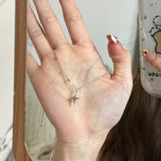 Женское минималистичное ожерелье с подвесками в виде звезды и креста, украшение, подарок