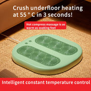 Calienta pies portátil con USB con masaje, 3 configuraciones de temperatura, bajo consumo de energía