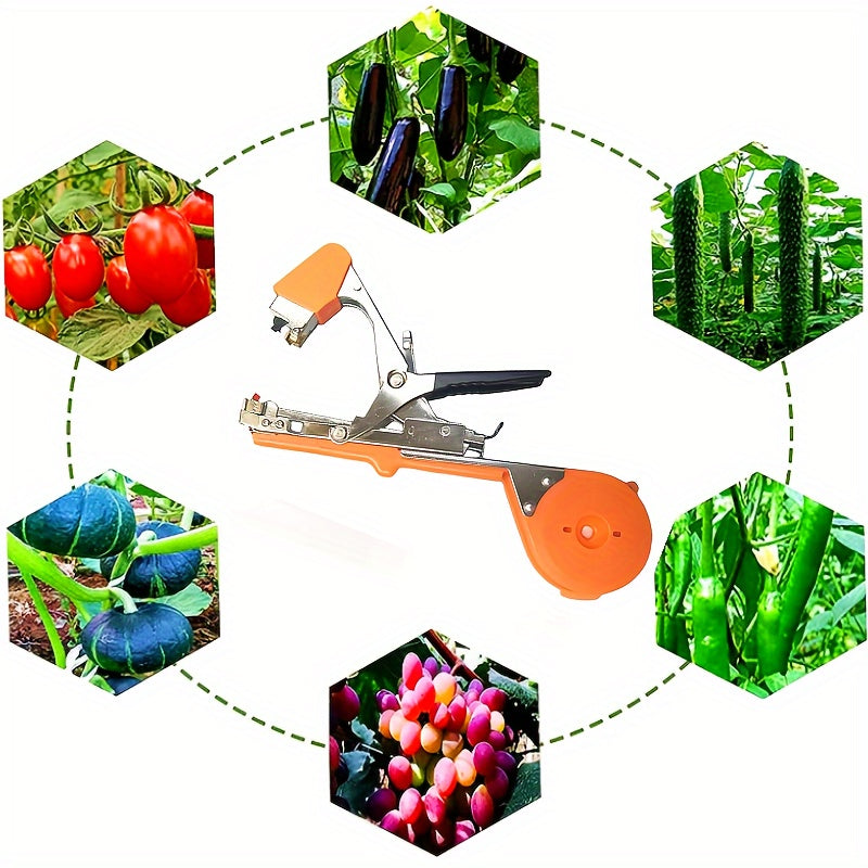 Plant Tying Machine for Garden and Agricultural Use Metal Plastic Support Vines Tomatoes Cucumbers Eggplants Peppers