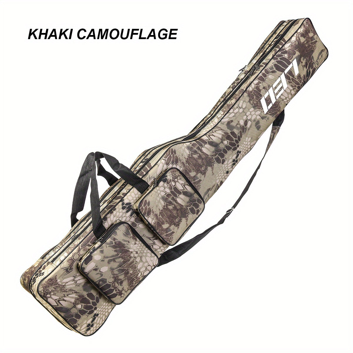 130sm/4.27ft Portativ baliq ovlash tayoqchalari va bobinlarni saqlash uchun tashkilotchi. Sayohat baliq ovlash asboblari uchun ikki qatlamli mustahkam Oksford saqlash sumkasi.