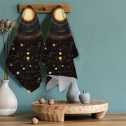Set of 2 Space Universe Kitchen Towels 16x24 Inches Highly Absorbent Dish Towels