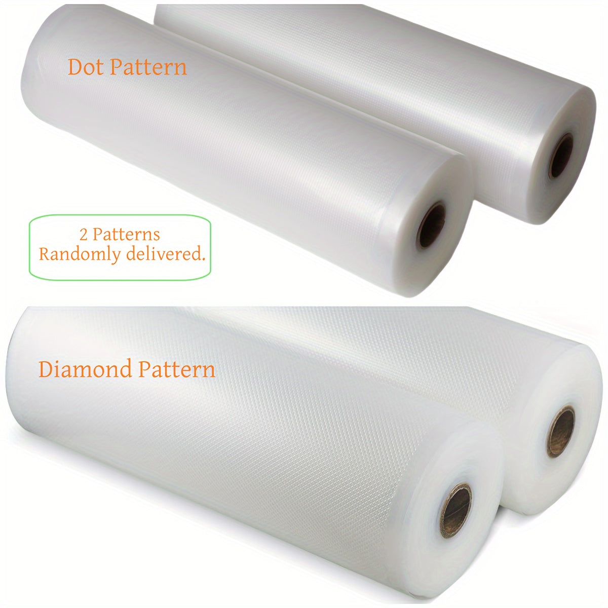 2 Rolls Food Preservation Vacuum Bags for Sealing and Sous Vide Cooking