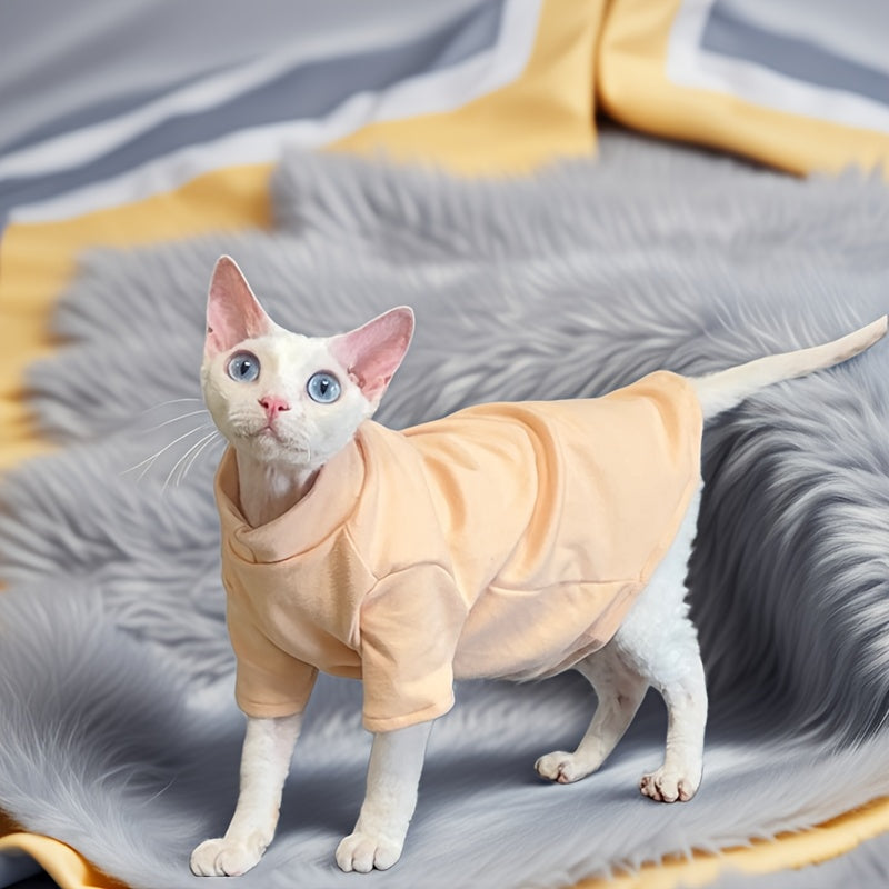 Pet Sweater for Hairless Cats Sphynx and Devon Rex Knit Polyester Spandex Autumn Winter