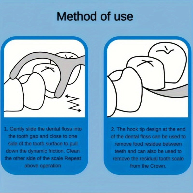 50PCS Dental Floss Picks Deep Clean Disposable Oral Care Travel Friendly