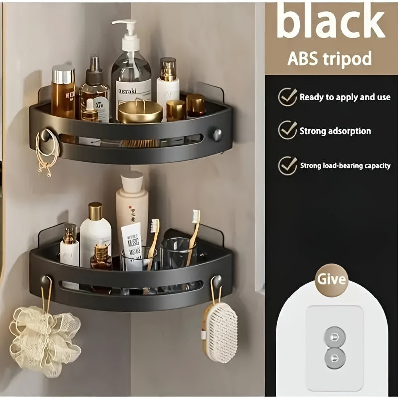 Corner Shower Shelf for Shampoo and Makeup Wall Mount Plastic Lightweight