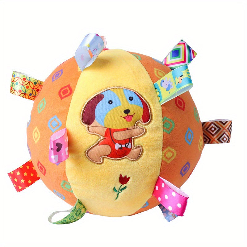 Dog Toy Interactive Plush Ball for Dogs Rattle Soothe Baby Hand Grab 1pc