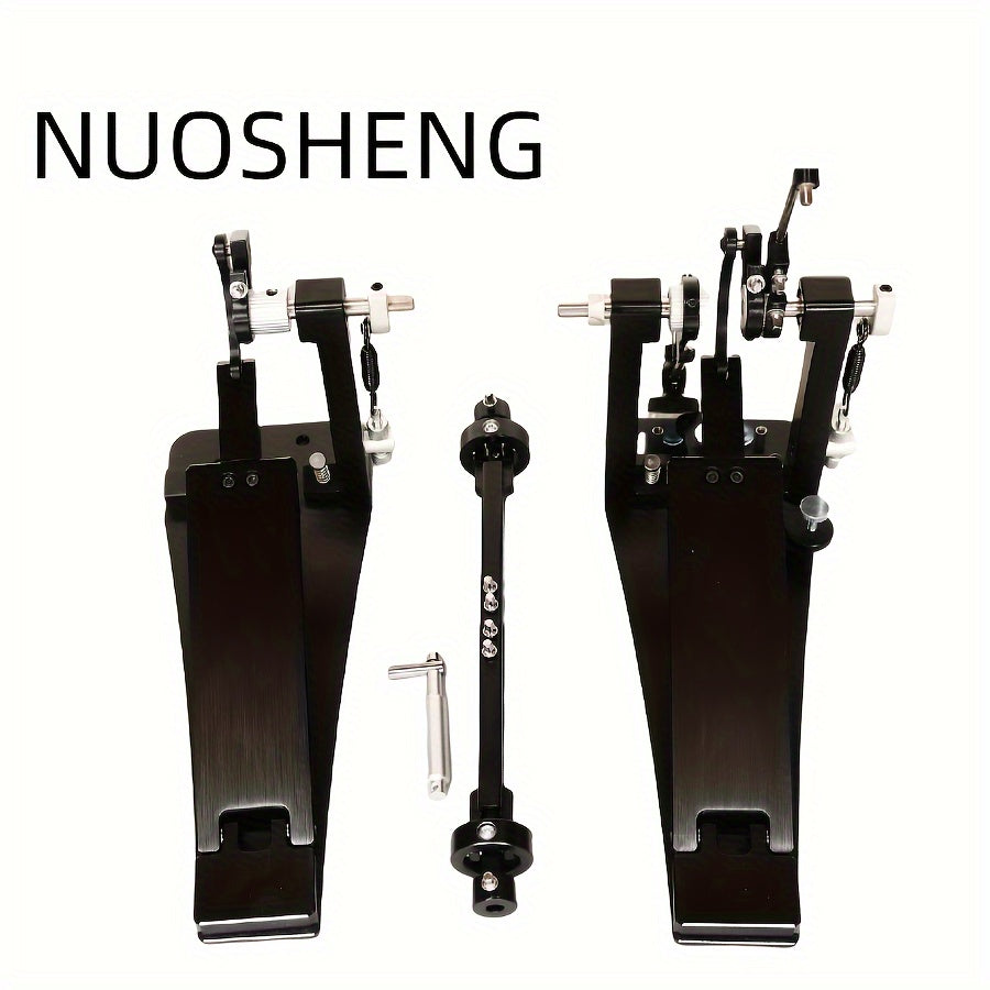 Jazz Drum Set with Double Foot Pedal Alloy Black