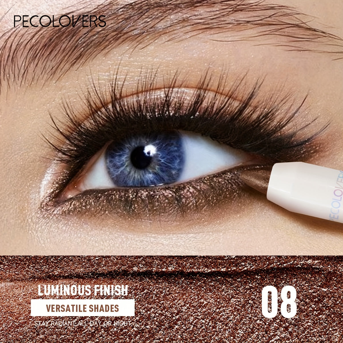 Women Waterproof Eyeshadow Stick Long Lasting Shimmer Matte Neutral Brown 9 Colors