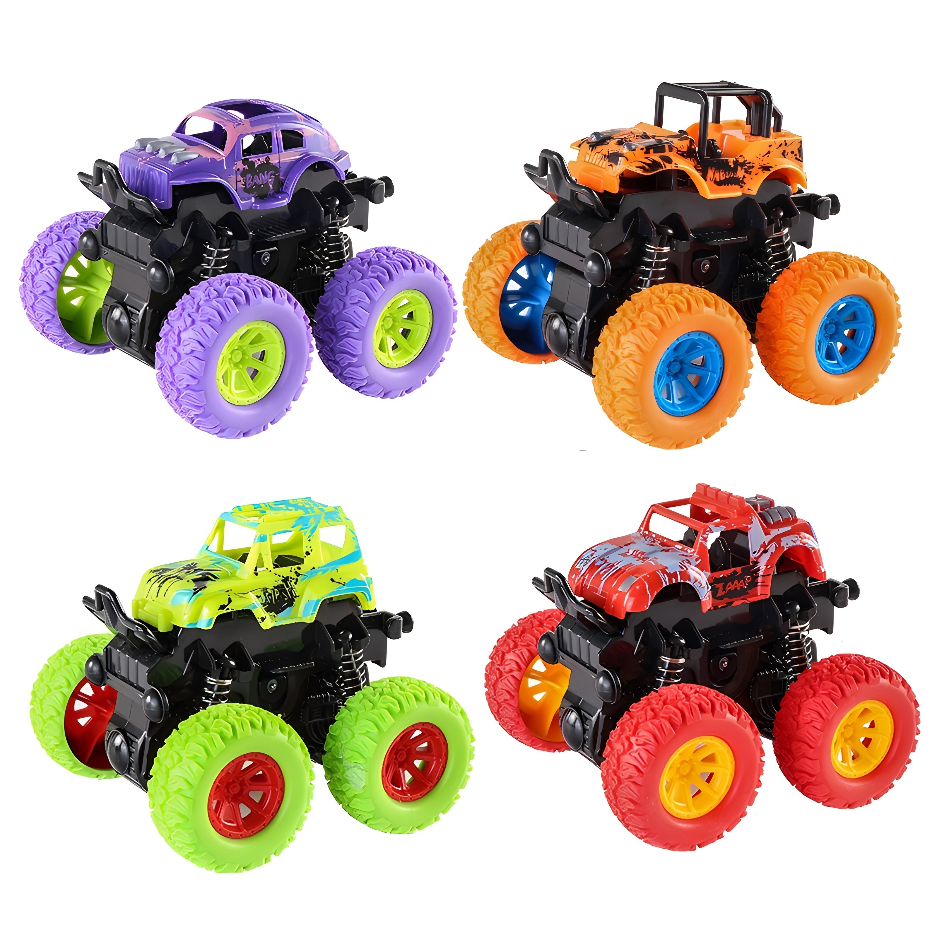 Kids Off-Road Climbing Car with Four-Wheel Drive and Random Patterns for Ages 3+