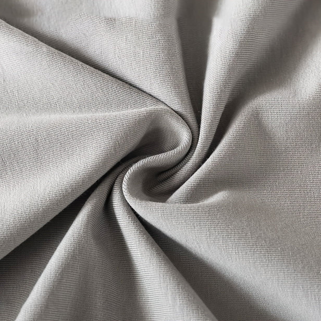 Gray Waterproof Knit Pillowcase Soft Breathable Stain-Resistant Machine Washable