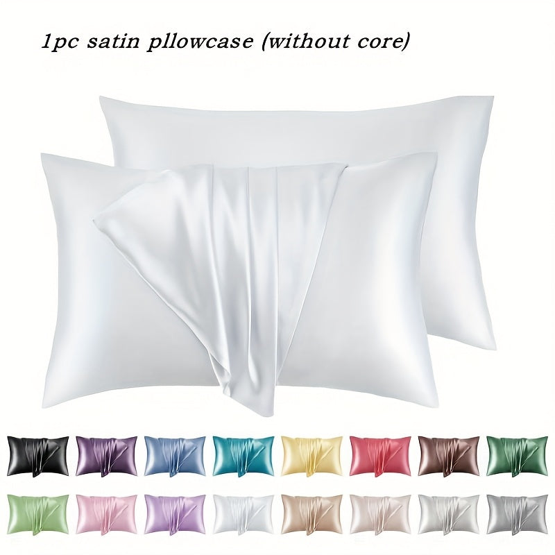 Satin Pillowcase Envelope Closure Hypoallergenic Breathable Durable Bedding Pillow Cover