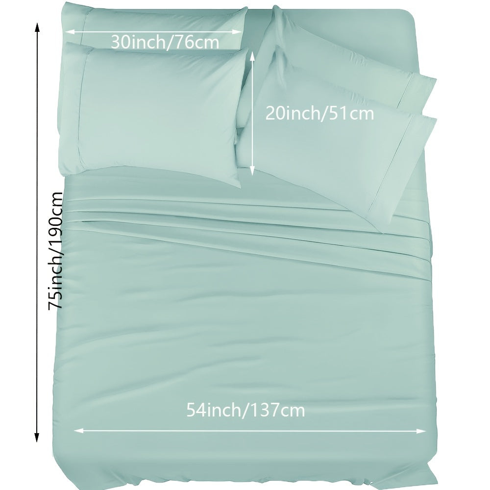 Luxury Fitted Sheet Set with Wrinkle and Stain Resistant Deep Pocket Bedding for Bedroom or Hotel