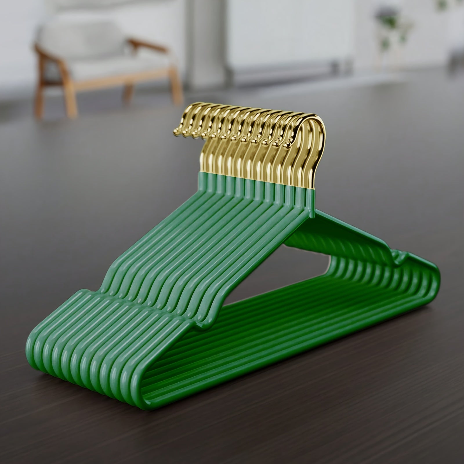 Metal Clothing Hangers Set 10/30 Pack Gold Space Saving Hangers