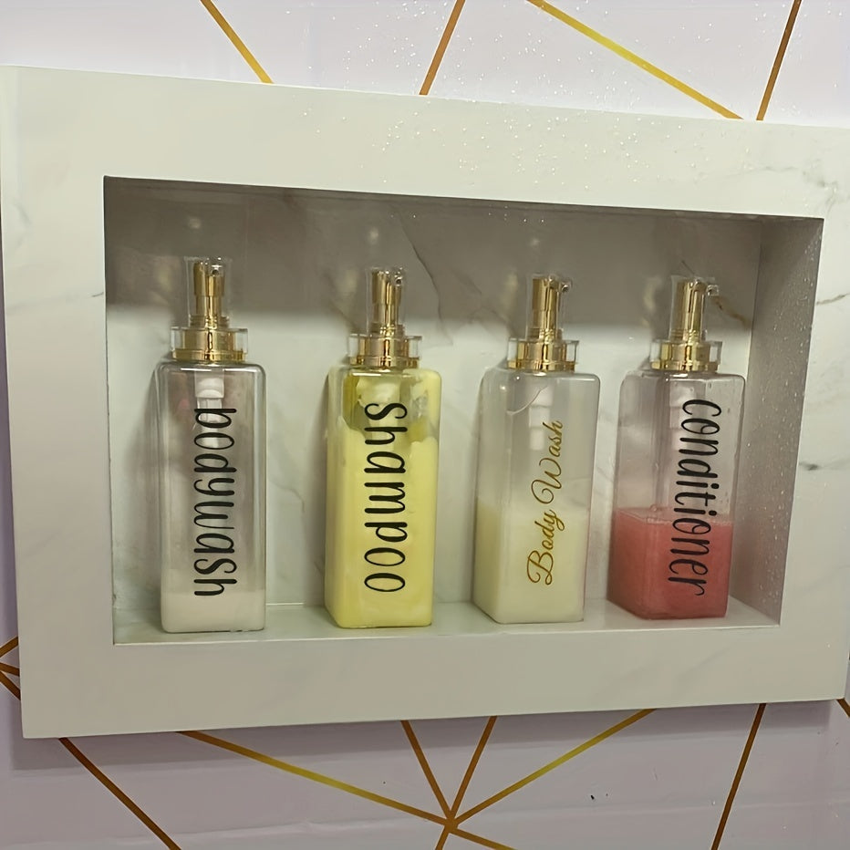 Dispensador de baño de 16 oz para jabón líquido, recipiente para loción, ideal para productos de baño