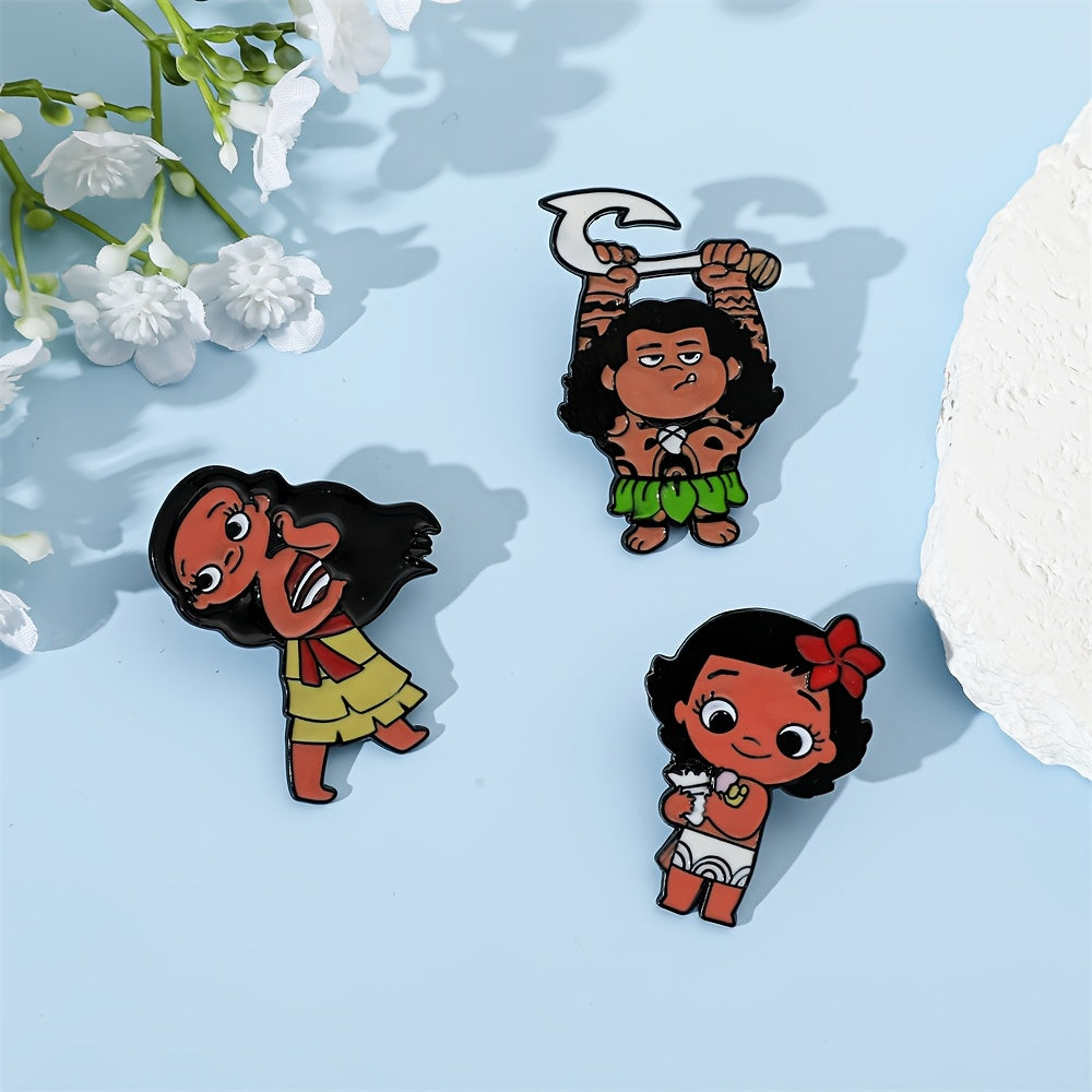 Набор из 4 минималистичных эмалевых значков для одежды и рюкзаков с персонажами Disney