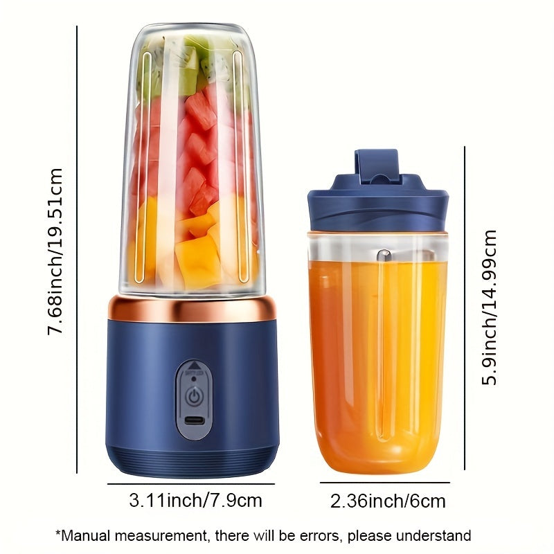 Portable Small USB Charging Juicer Cup 0.3L Food Grade ABS Household Multifunctional