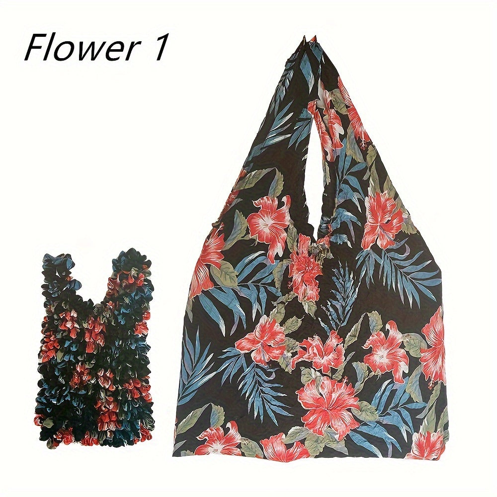 Qayta ishlatiladigan Sehrli Cho'ziladigan Sumka 1 dona - Katta Hajm, Ko'p Maqsadli, Egiluvchan va Portativ Oziq-ovqat Sumkasi - Har kuni foydalanish va sovg'a berish uchun ideal