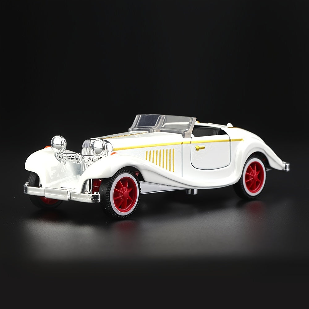 1:32 Scale Alloy Retro Convertible Toy Car for Boys with Openable Doors