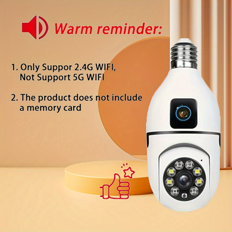 360° Panoramic Security Camera 1080P HD Dual Lens Motion Detection Indoor Outdoor