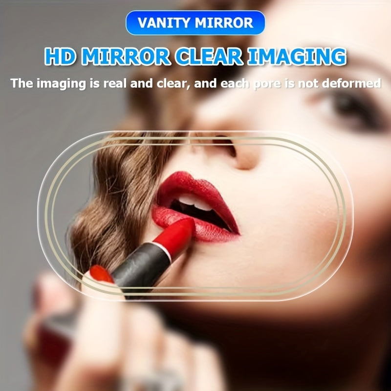 Universal zanglamas po'latdan yasalgan avtomobil quyosh nuri ko'zoynaklarining oynasi kosmetik makiyaj go'zallik uchun kompak