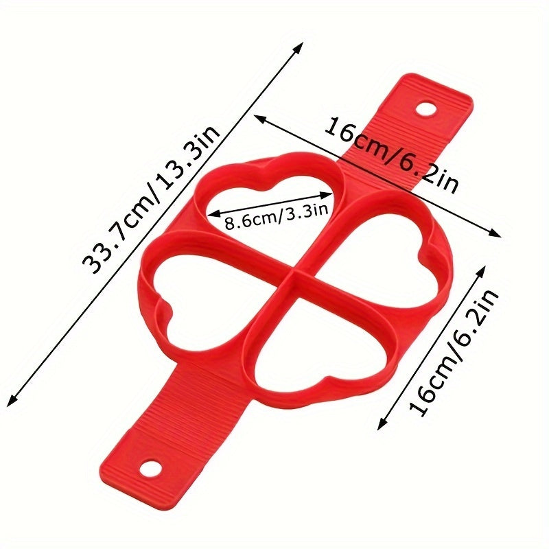 Silicone Pancake and Egg Rings Flower Shaped Nonstick Mold for Breakfast Baking