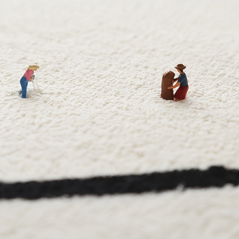 Cartoon Animal Area Rug Imitation Cashmere Thickened Floor Mat Play Mat for Bedroom and Kids Room