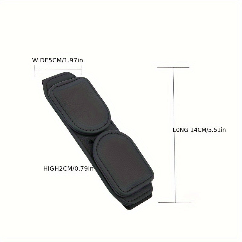 Avtomobil shovog'iga magnitli ko'zoynak tutgichi, ikki tomonlama klipli tashkilotchi, chiptalar uchun bo'shliq bilan