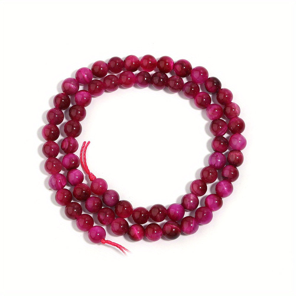 Natural Rose Red Tiger's Eye Beads for Jewelry Making 4-12mm