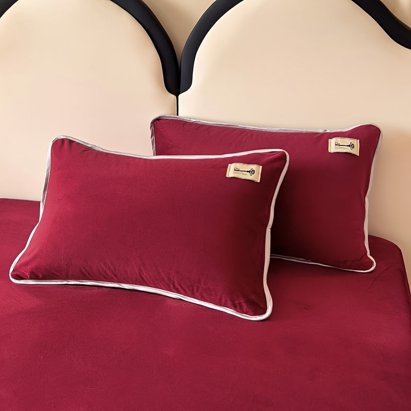Crystal Velvet Pillowcase for Autumn Winter Warmth and Comfort