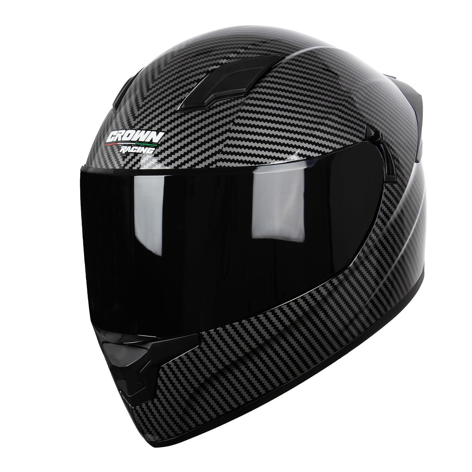 Full Face Motorcycle Helmet ABS Durable Street Biking Adult