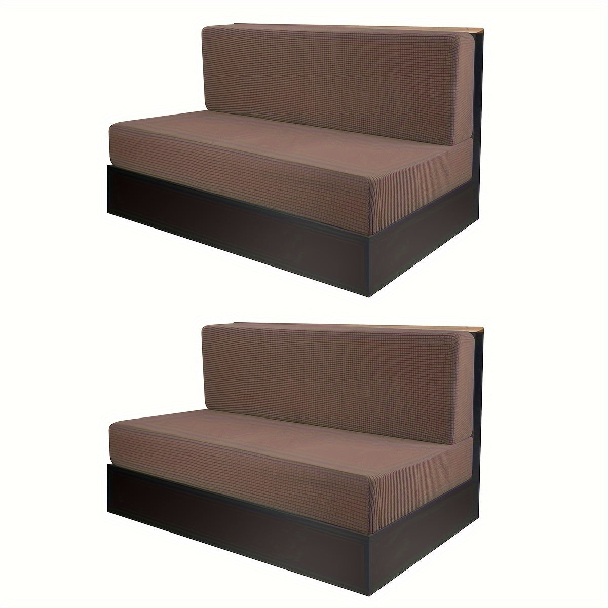 4-Piece RV Cushion Cover Set for Dinette and Sofa Protection Includes 2 Back and 2 Bench Covers