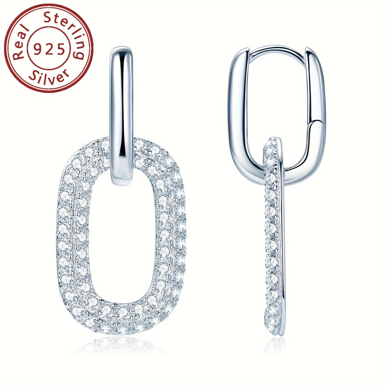 Ushbu zamonaviy dumaloq sirg'alar 925 oltin bilan tayyorlangan va umumiy og'irligi 5.84g. Ular 108 dona 1.7mm Mozambik toshlari va 2 dona 1.08 karat Mozambik toshlari bilan bezatilgan. Sirg'alar ko'p qirrali bo'lib, ikki xil uslubda taqilishi mumkin.