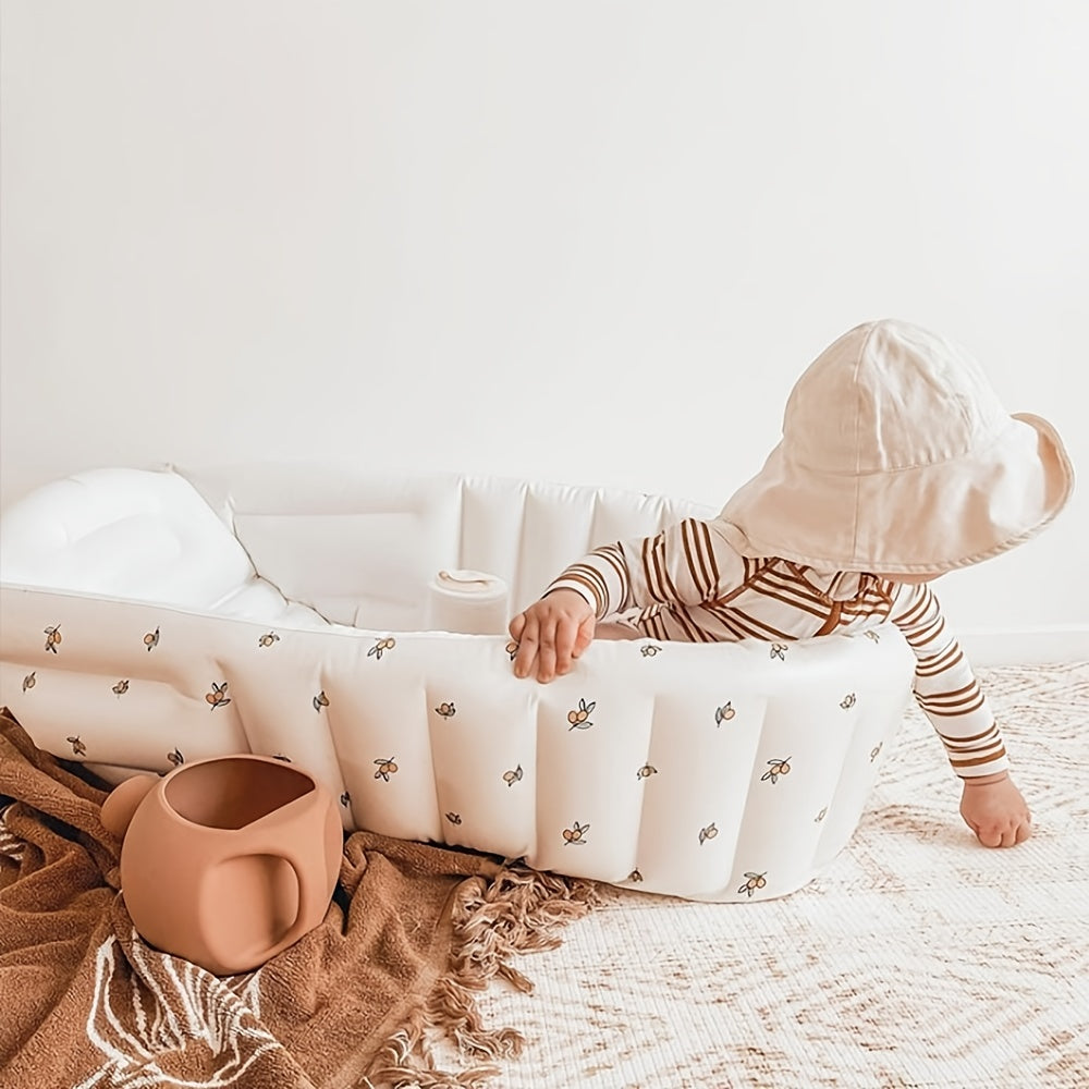 Inflatable Baby Bathtub for Newborns Travel and Outdoor Use