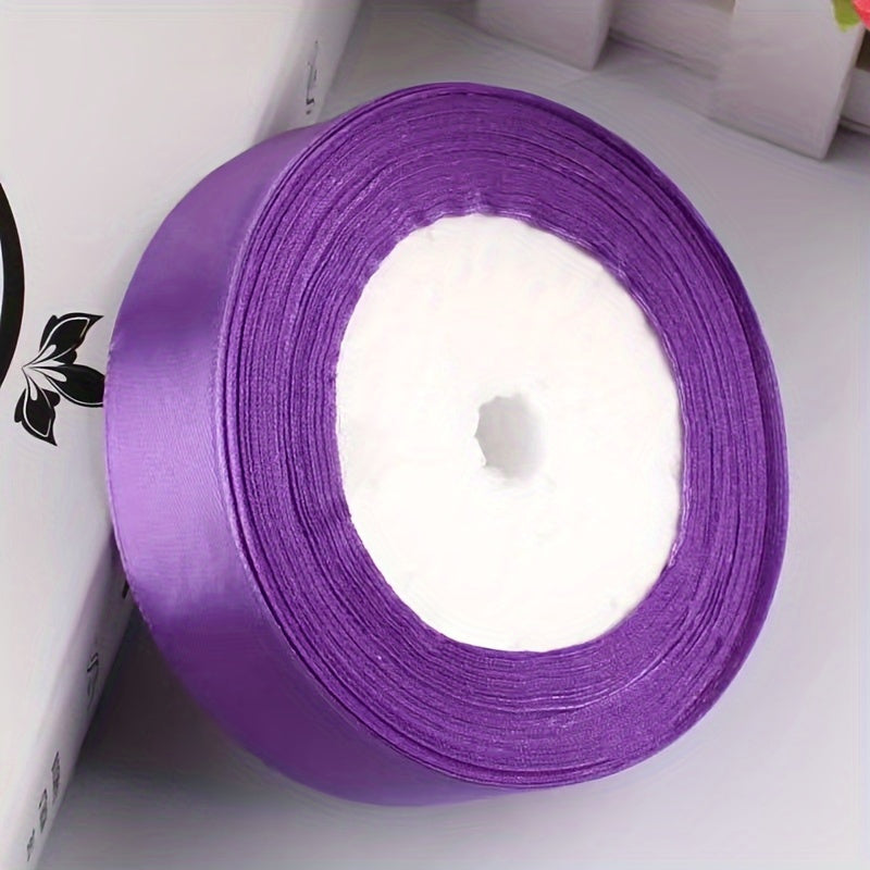 25 Yards Satin Ribbon for Headbands Gift Wrapping Crafts 2.5cm Wide