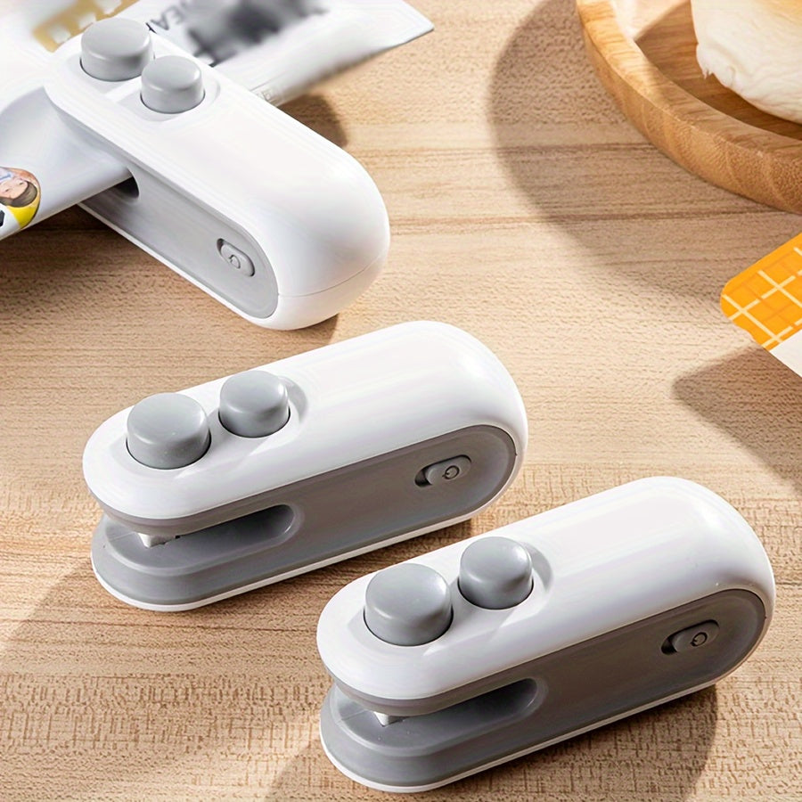 Mini Snack Bag Sealer Rechargeable USB Heat Seal Cutter Compact Plastic Food Storage