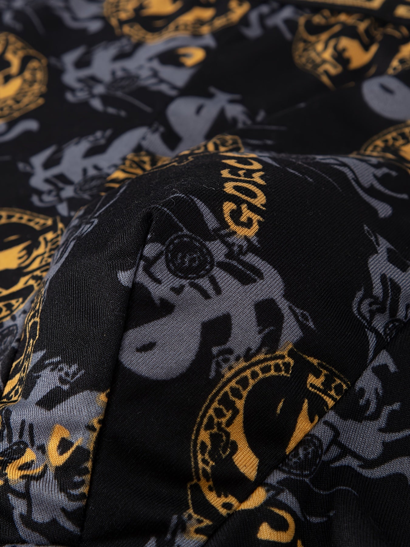 Men's Boxer Briefs Pack of 10 Breathable Polyester Stretch with Print