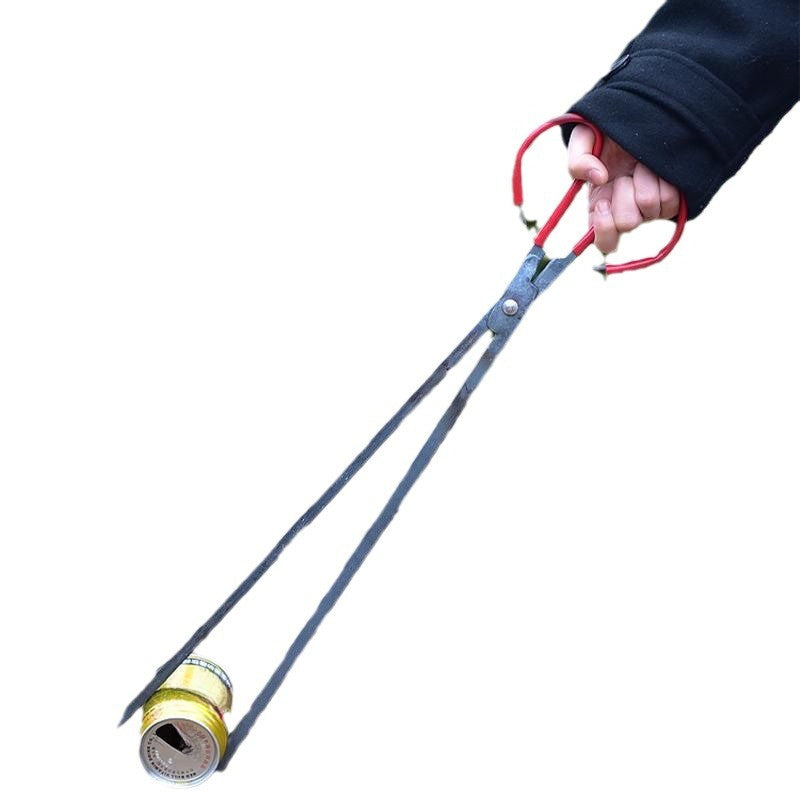 Durable Fireplace Tongs for Charcoal Coal and Logs Long Handle Metal Tool