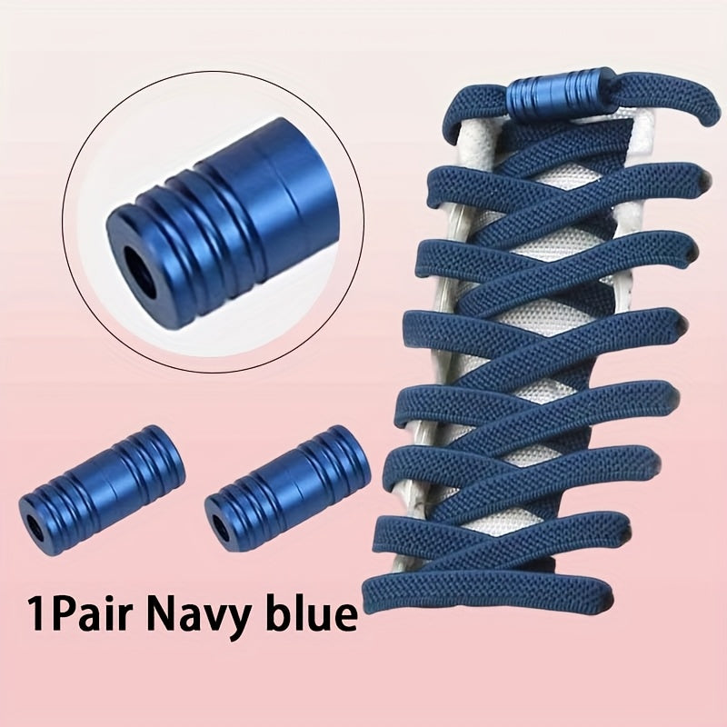 Unisex Elastic No-Tie Shoe Laces 2 Pairs High-Quality Universal
