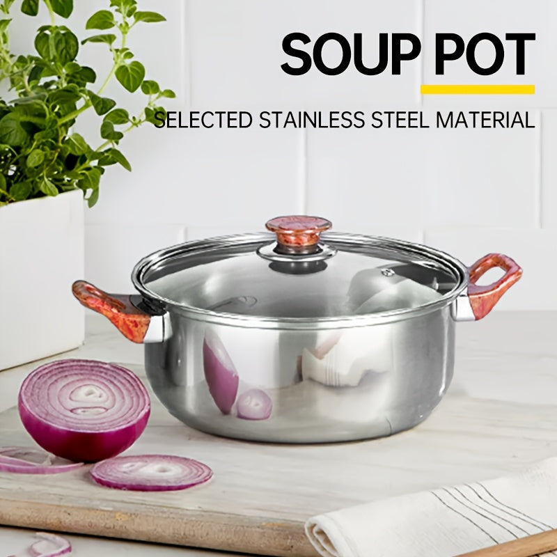 Stainless Steel Kitchen Set 10 Pieces Includes Soup Pot Milk Pot Kettle Durable