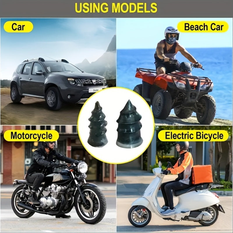 Universal Tire Repair Kit 20pcs Rubber Nails with Tool for Cars Motorcycles Trucks