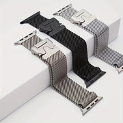 Stainless Steel Mesh Milanese Loop Watch Band Compatible with Apple Watch Ultra Series 4-10 44mm 49mm Men Women